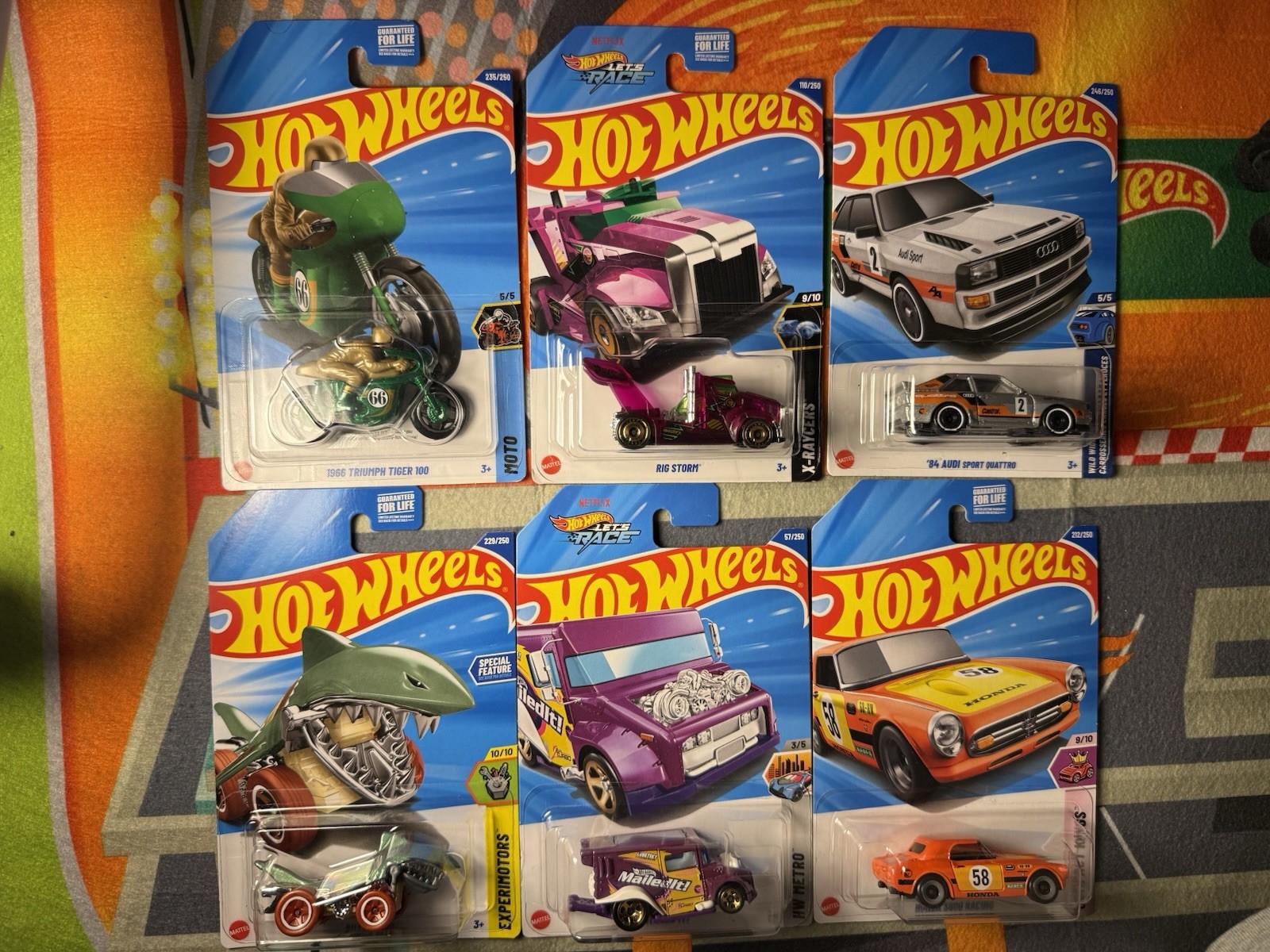 Hot Wheel Regular Treasure Hunt Lot Of 6 Cars