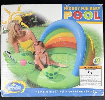 NIB Intex The Wet Set Froggy Fun Baby Pool Inflatable Swim 57416EP 12 Gal 2009