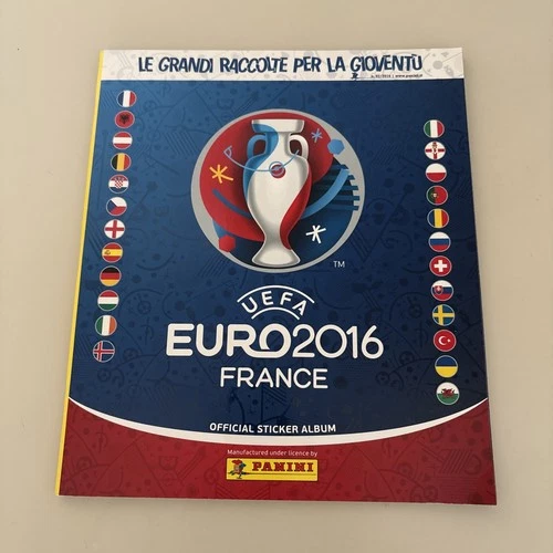 ALBUM PANINI EURO 2016-FRANCIA-vuoto+figurine INIESTA CHIELLINI KEANE vedi foto