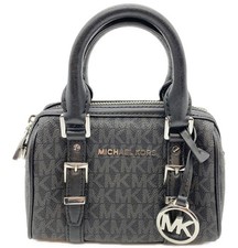 MICHAEL KORS 2-Way Mini Boston borsa a tracolla in pelle nera 32F9S06C0B