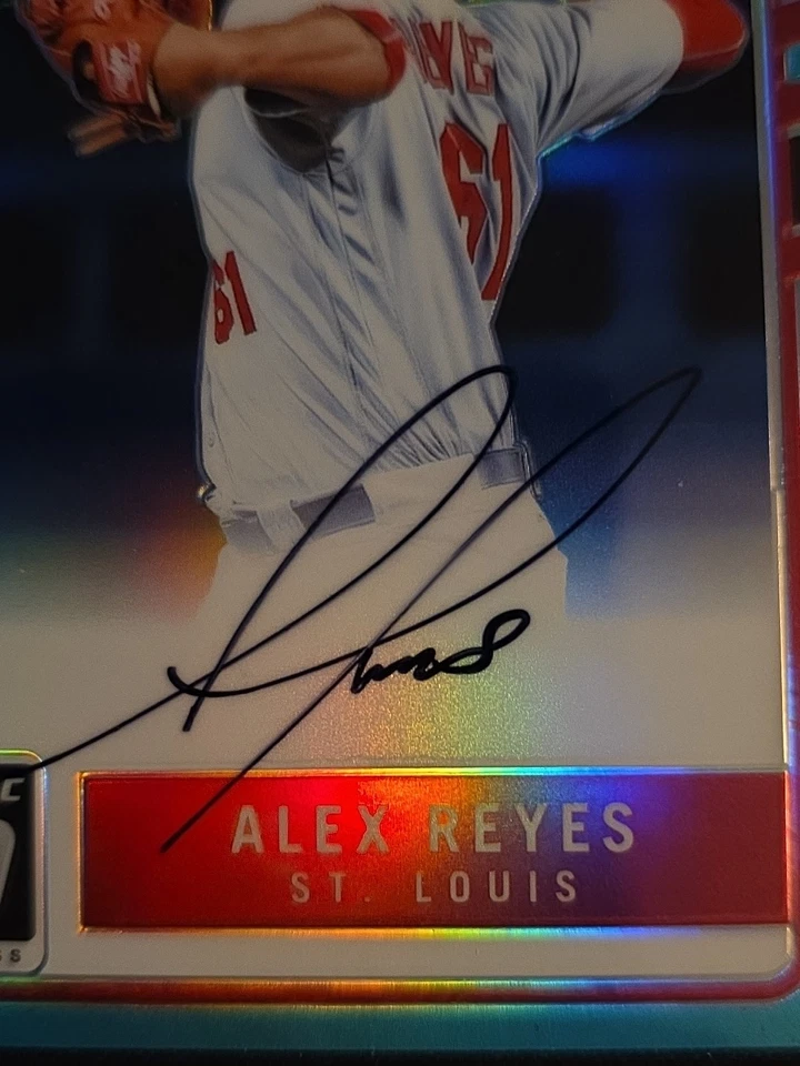 2017 Donruss Optic Alex Reyes *ON CARD* Aqua /125 Rated Rookie Auto - Image 2 of 4