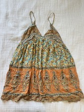 Spell and the Gypsy Collective Sundown Camel Floral Mini Dress Size XS