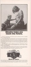 Minolta SR-T Vintage Print Ad 35mm Reflex Camera 1974