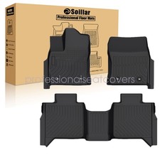For 2022-2025 Toyota Tundra Crew Max Cab Front 2nd Row Tpe Floor Mats Liner For 2022-2025 Toyota Tundra Crew Max Cab Front 2nd Row Tpe Floor Mats Liner