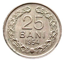 ROMANIA 1954 25 BANI with star type km# 85.2 yes we combine postage
