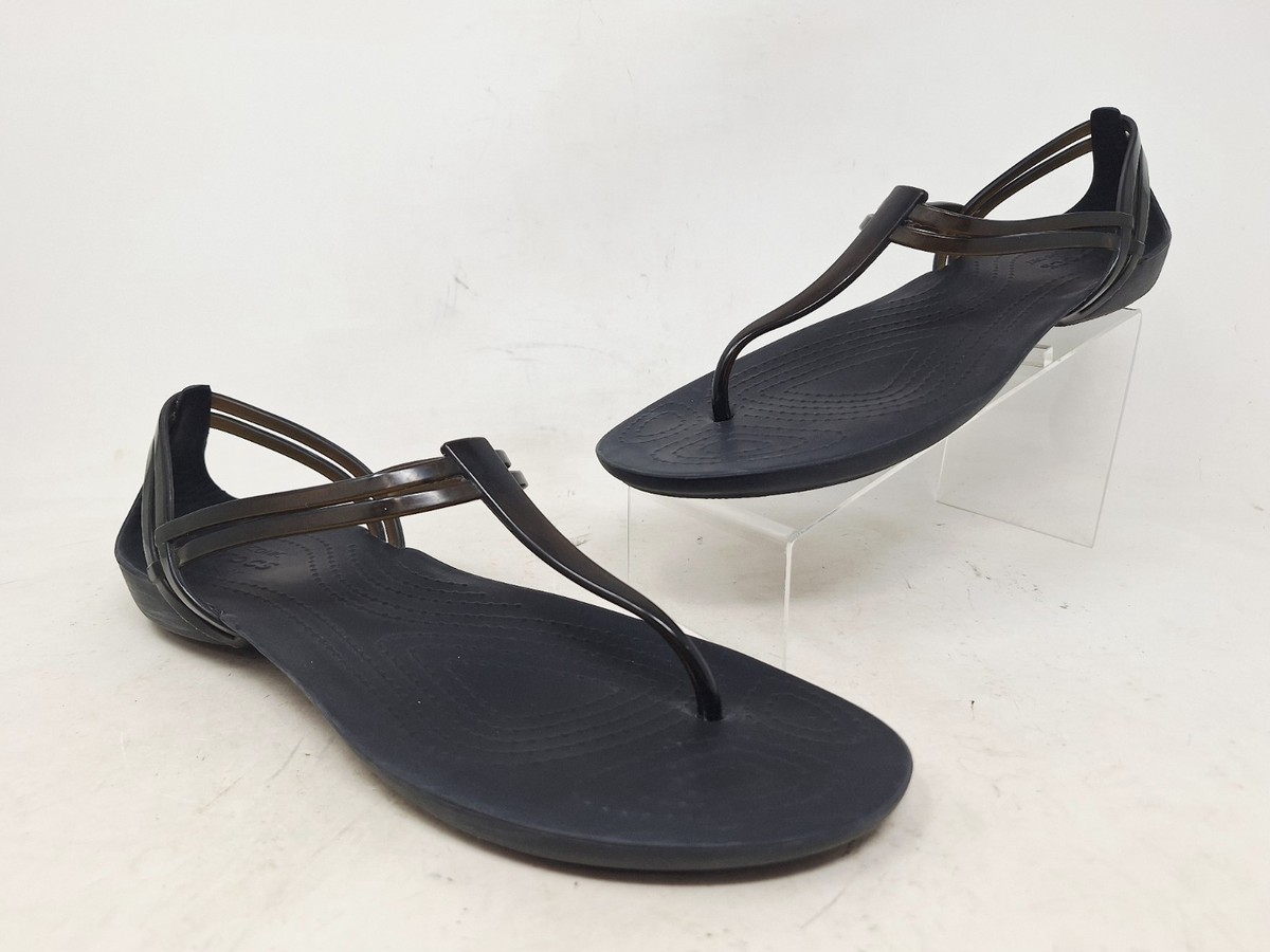 Crocs Womens Isabella T Strap Iconic Comfort Jelly Thong Sandals
