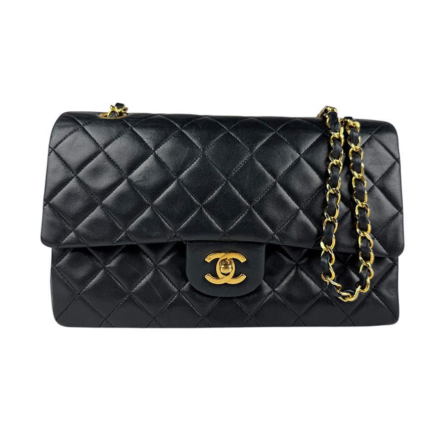 Chanel Matelasse 25 Lambskin Black Shoulder Bag Z5400-image