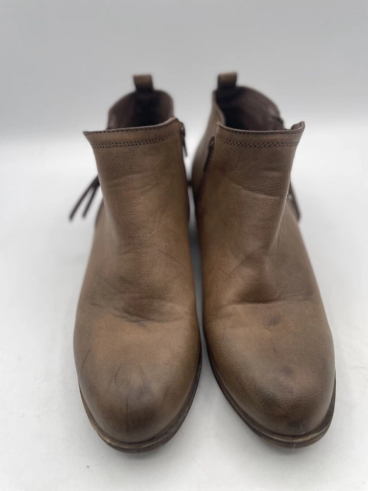 Botín Sugar Sgr-Truffle para mujer talla 8M marrón cremallera lateral punta cerrada cuero Foto 2 de 4