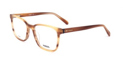 Fossil Brille FOS 7115 Matt Striped Honey 52/18/145 Herren