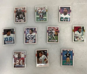 1989 Topps Football 10 Card Lot Cris Carter Gary Clark Redskins