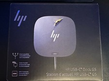 HP USB-C G5 Docking Station In Black New Open Box