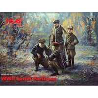 Wwii Soviet Partisans 4 Figures Kit 1:35 Icm Kit Figure Militari -D- Neues Model