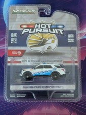 Greenlight Hot Pursuit 1/64 City Of Chicago 2019 Ford Police Interceptor Utility