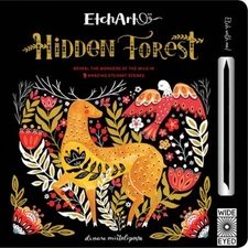 Etchart: Hidden Forest: Reveal the wonders of the wild in 9 amazing Etcha - GOOD