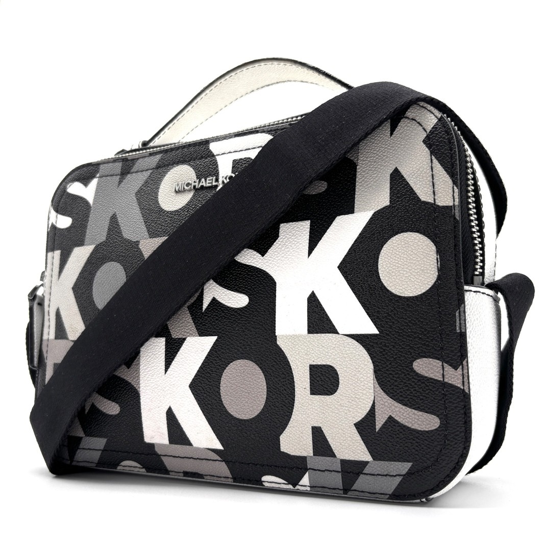 Michael Kors 2way Shoulder Bag Camera Total Pattern Logo Crossbody Used TETT-0