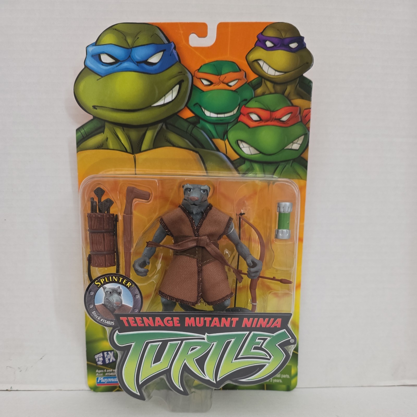 2003 Playmates Teenage Mutant Ninja Turtles Splinter Factory Sealed NIP