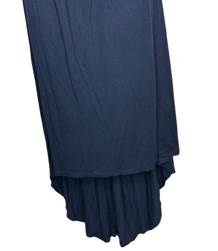 Vestido sin mangas Francesca's cubierta de natación alto bajo azul marino grande tejido elástico - Imagen 2 de 10