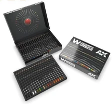 AK Interactive 10047 Weathering Pencils: Watercolor Deluxe Ed. Box (Set of 37)