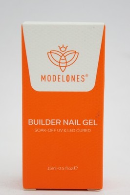 NIB ModelOnes Builder Nail Gel UV & LED Cured Jelly Peachy Pink 15mL 0.5oz
