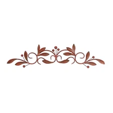 Deco 79 Metal Leaf Home Wall Decor Wall Sculpture, Wall Art 32" x 1" x 8", Brown