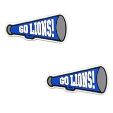 NFL Detroit Lions Football Team For Crocs Shoe Charms Jibbitz - 2 pieces