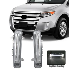 For 2009-2014 Ford Edge LED Lamp Day Running Light DRL White Drving Fog Lamps
