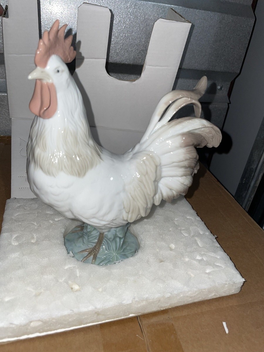 Lladro “The Rooster” #8086 Porcelain Figure Retired MINT W Lladro “The Rooster” #8086 Porcelain Figure Retired MINT W