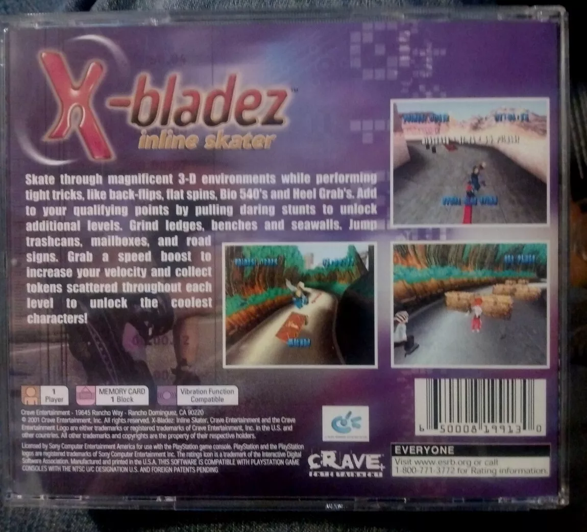 X-Bladez: Inline Skater  (PS1) Gameplay 