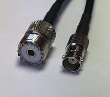 UHF Female SO239 to BNC Female RFC195 Coaxial Cable RF PICK LENGTH USA Fast Ship