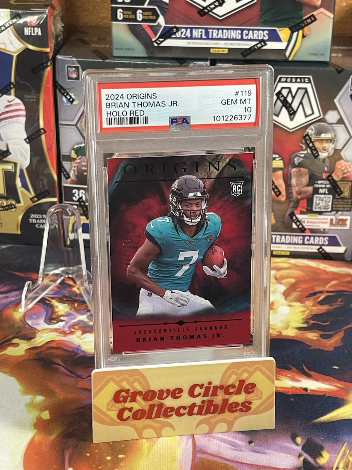Brian Thomas Panini Origins #119 Holo Red