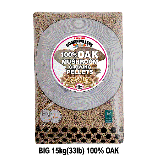 Pellet premium 100% rovere - ORO - 100% faggio legno duro - miglior mezzo di coltivazione per funghi - Foto 9 di 13