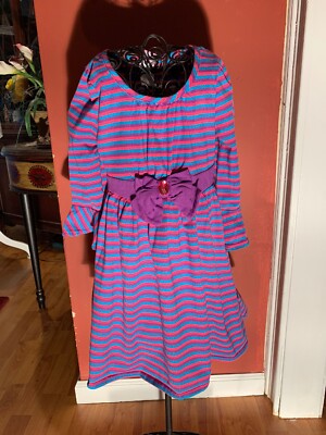Dolly & Me Girls Sz. 7 Knit Striped Bell Sleeve Tie Back Dress | eBay Dolly & Me Girls Sz. 7 Knit Striped Bell Sleeve Tie Back Dress | eBay