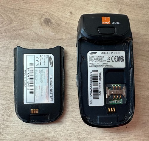Samsung D500 Telephone vintage mobile Model : SGH-D500 Batterie Hors Service - Photo 3 sur 9