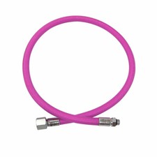 Miflex Low Pressure Regulator 30" Braided Hose LP Dive Second Stage Scuba Pink
