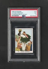 1966 Panini Campioni Dello Sport #79 JACKIE STEWART RC ~ F1 Icon ~ SHARP PSA 5!