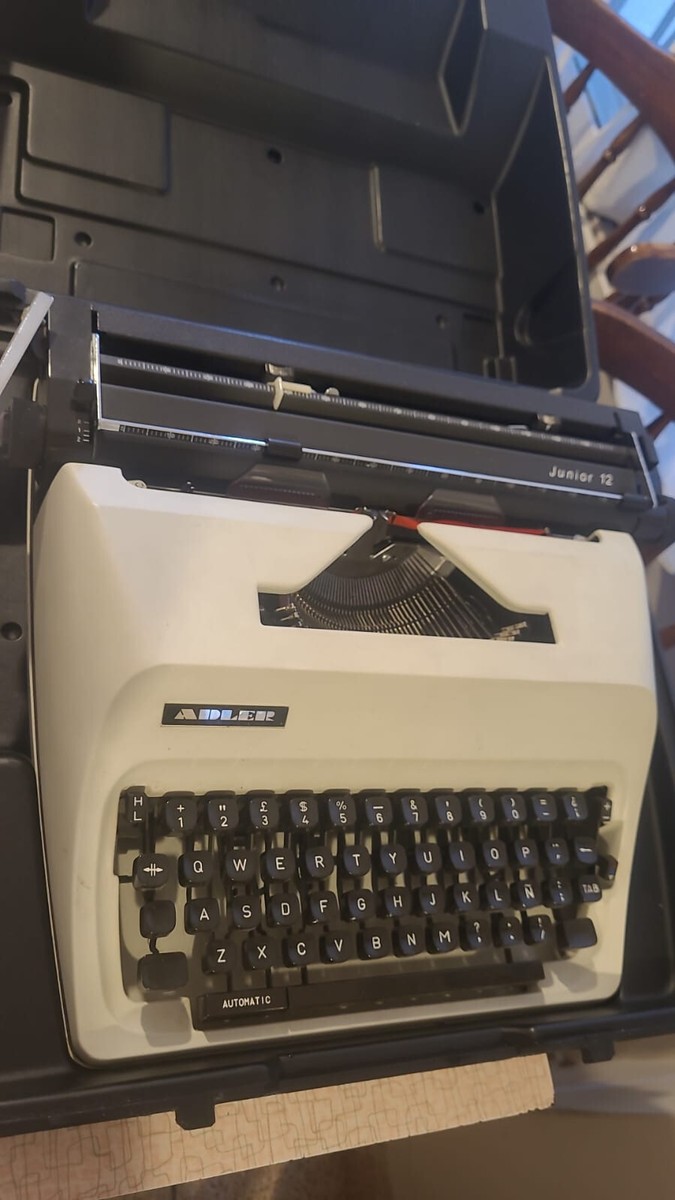 Adler Junior 12 Vintage Typewriter - Portable, Made in Japan