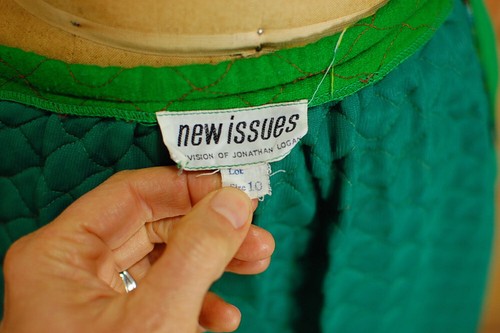 Vintage 1960s Green Floral Print New Visions Quilted Hostess Hippie Maxi Skirt S - Picture 2 of 14