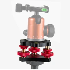 Tripod Quick Leveling Seat Horizontal Angle Adjuster Pan Head Base Bubble Level