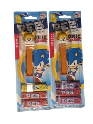 Lot Of 2 Tails From Sonic The Hedgehog Pez Dispensers New/Sealed