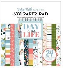 Echo Park DAY IN THE LIFE 6x6 Scrapbook Paper Cardstock Pad