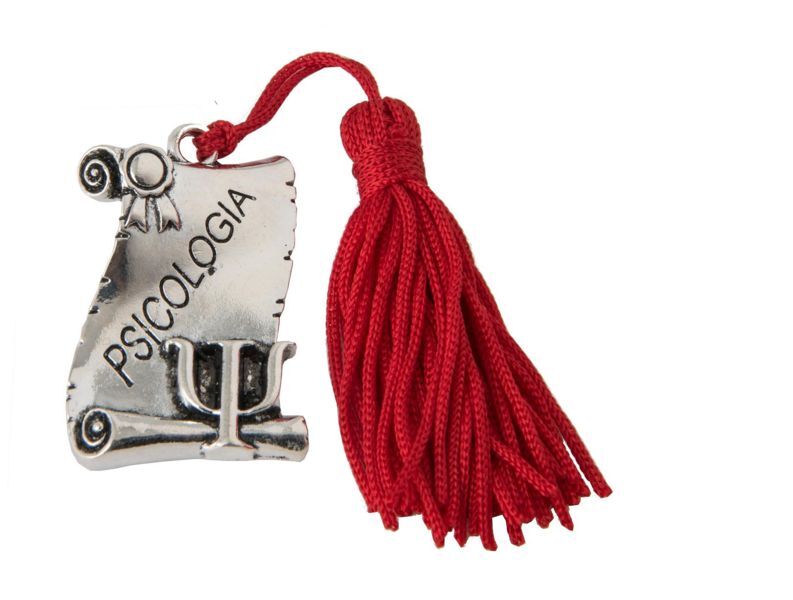 12 PZ Ciondolo LAUREA Laureato PSICOLOGIA con nappina BOMBONIERA 06CS