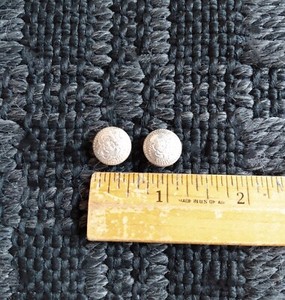 Vintage Alpaca Silver 1/2 in Round Bridle Headstall Rein Chicago Screw Concho PR