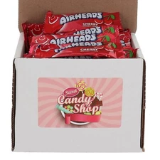 AirHeads Taffy Mini Candy Bulk in Box (Individually Wrapped) Cherry
