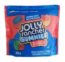 Jolly Rancher 2 Flavors in 1 Original Gummies Flavors, 355g/12.4 oz. Bag