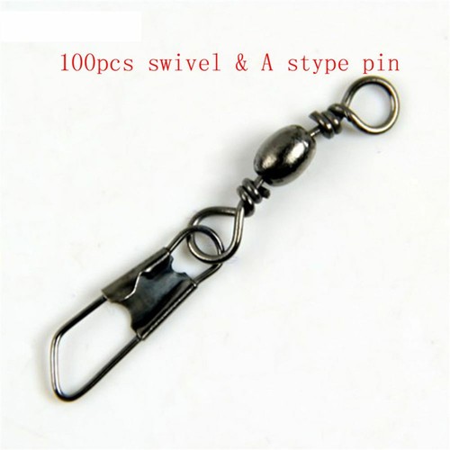 Interlock Fishing Pins Swivels Solid Rings Fishing Line Connector Hanging Snap - Picture 6 of 17