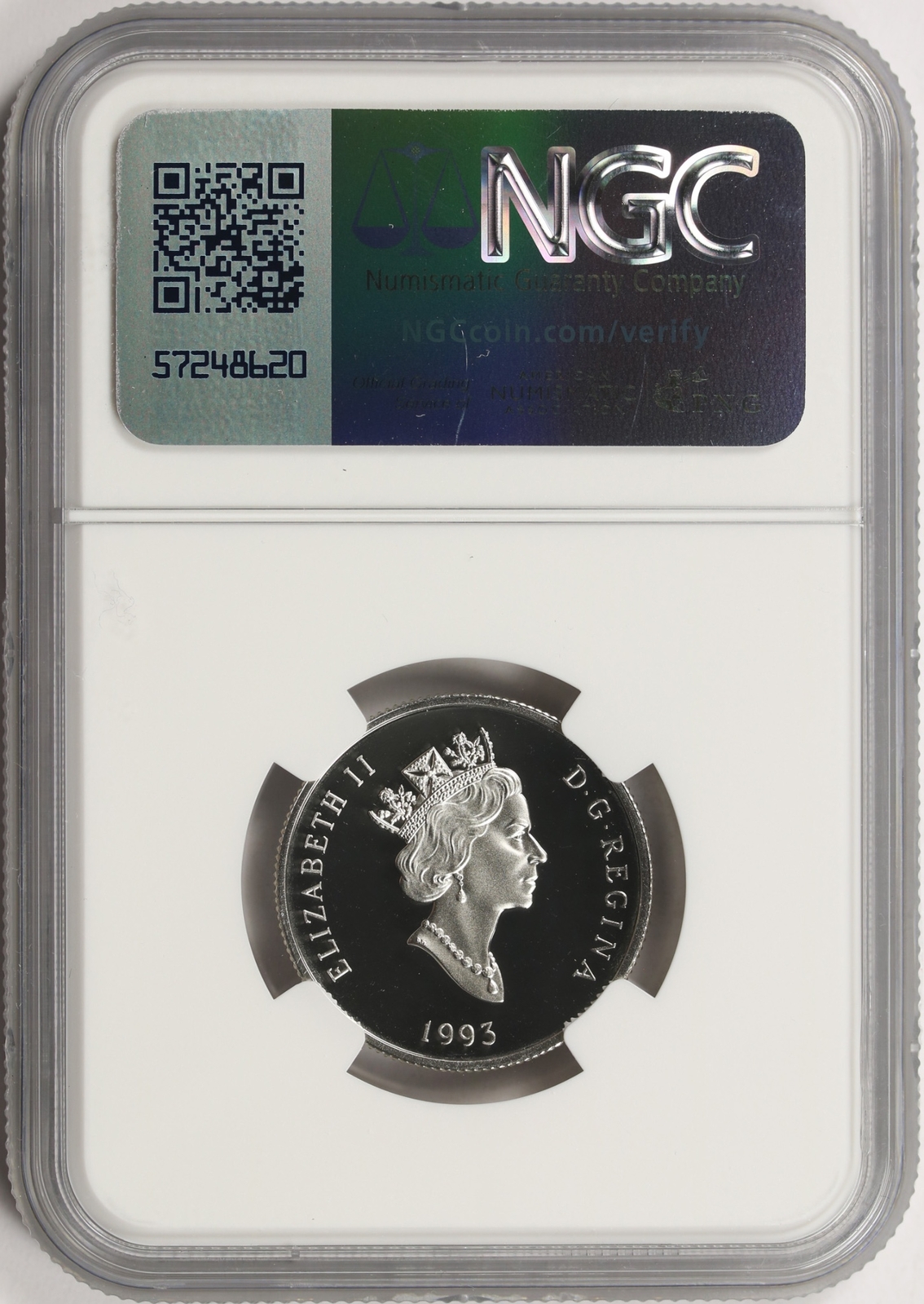 1993 $150 Canada Platinum Wildlife Series Arctic Foxes NGC PF69UCAM