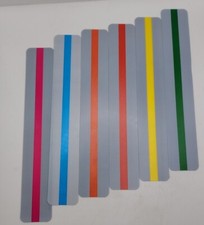 Guided Reading Strips Highlight Strips Colored Overlay Highlight Bookmarks, 6pcs