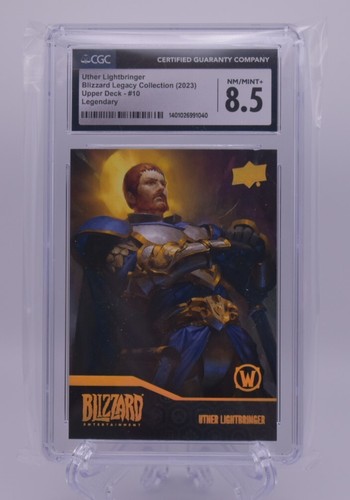 Uther Lightbringer Legendary Card Blizzard Legacy Collection CGC Graded 8.5