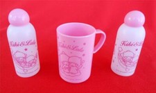 SANRIO KIKI LALA Little Twin Stars Cup Bottle Set from JAPAN RARE
