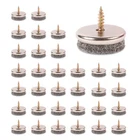Screw in felt pads chair leg floor protectors 5mm thick furniture feet pads